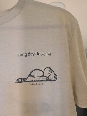 Super Fresh Beige "Long days look like" Graphic Tee